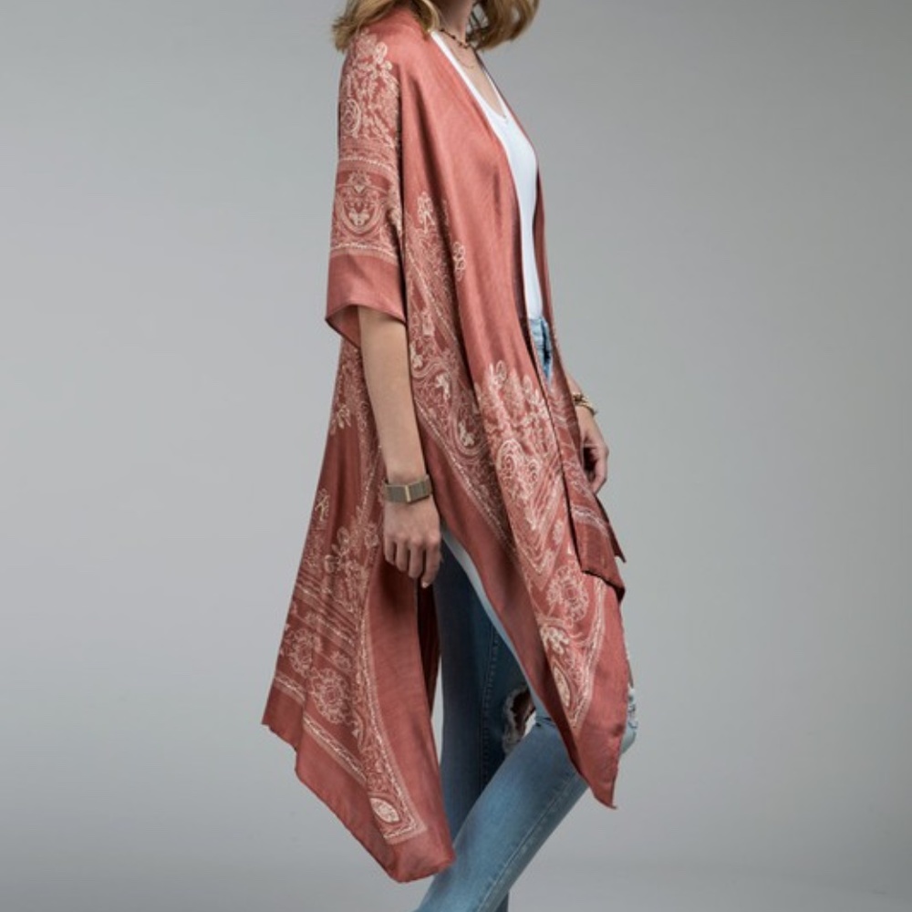 Last 1! NWT Boho Mandala Print Kimono - Picture 2 of 4